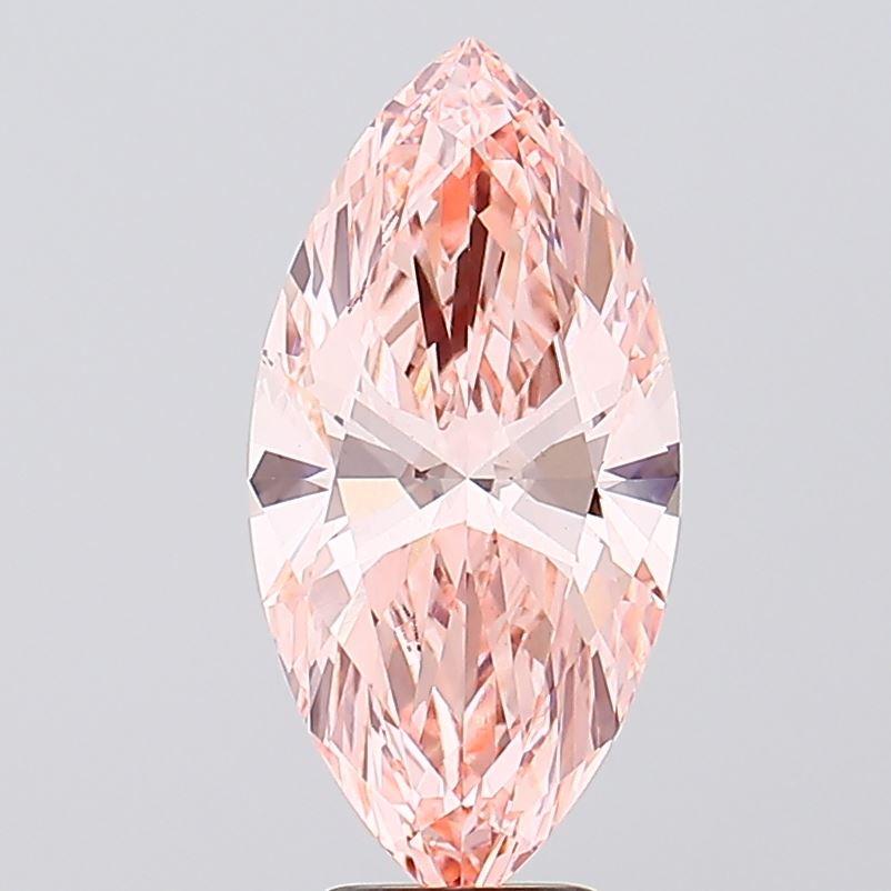 5.03 Ct. Fancy Vivid Pink Marquise Lab Grown Diamond