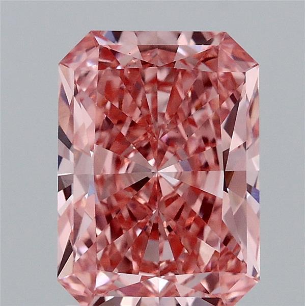 2.08 Ct. Fancy Vivid Pink Radiant Lab Grown Diamond