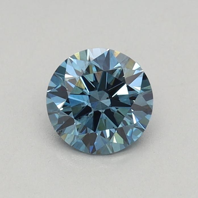 0.33 Ct. Fancy Vivid Blue Round Lab Grown Diamond