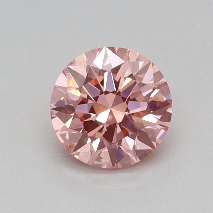 0.3 Ct. Fancy Vivid Pink Round Lab Grown Diamond