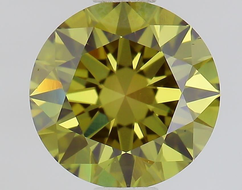 1.00 Ct. Fancy Vivid Green Round Lab Grown Diamond