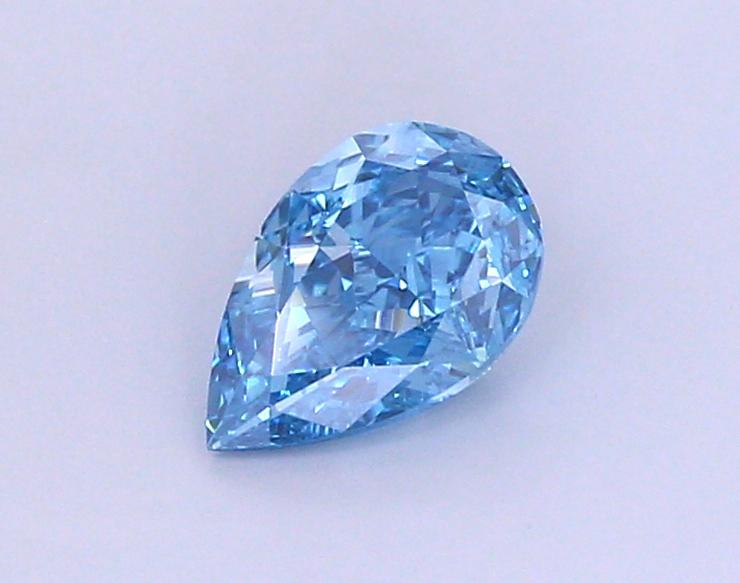 1.81 Ct. Fancy Vivid Blue Pear Lab Grown Diamond