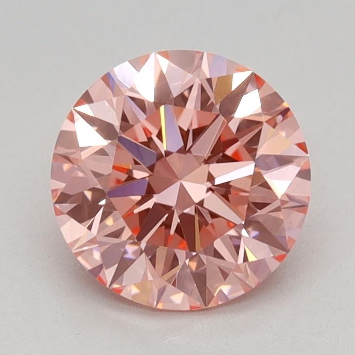 0.95 Ct. Fancy Vivid Pink Round Lab Grown Diamond