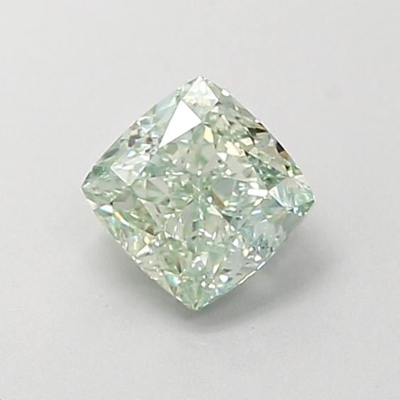 0.82 Ct. Fancy Yellowish Green Cushion Lab Grown Diamond