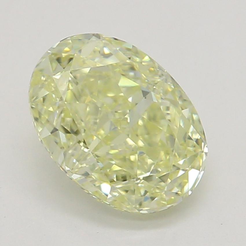 0.75 Ct. Fancy Light Yellow Oval Diamond