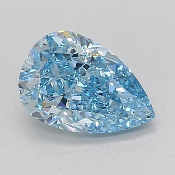 1.03 Ct. Fancy Vivid Blue Pear Lab Grown Diamond