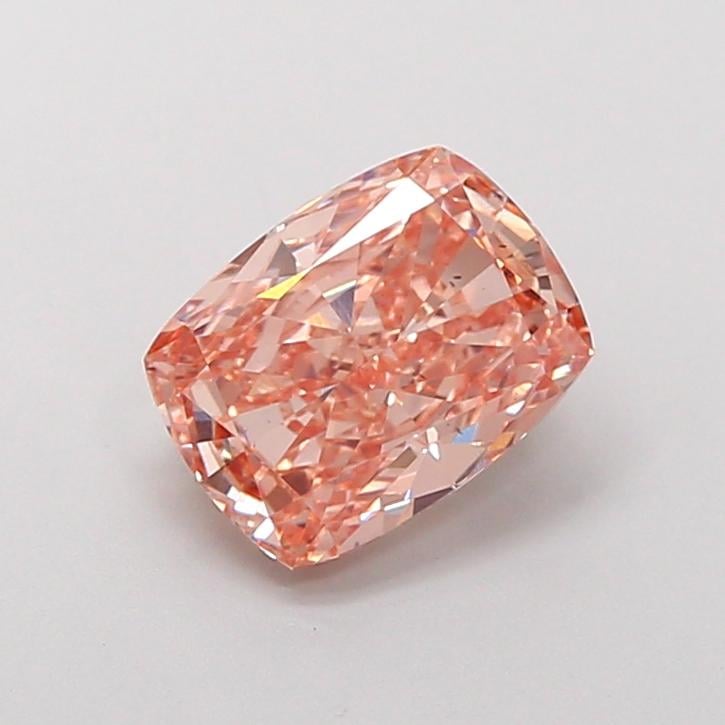 2.02 Ct. Fancy Light Pinkish Brown Cushion Lab Grown Diamond