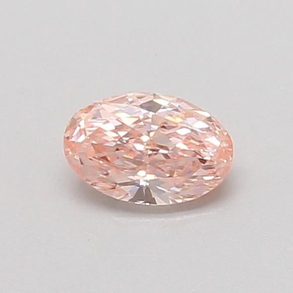 0.42 Ct. Fancy Vivid Pink Oval Lab Grown Diamond