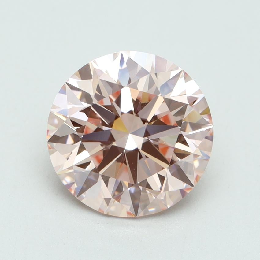 3.28 Ct. Fancy Intense Pink Round Lab Grown Diamond