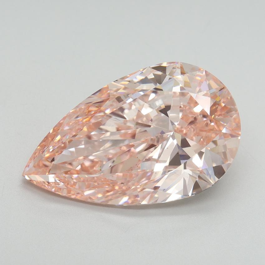 9.56 Ct. Fancy Vivid Pink Pear Lab Grown Diamond