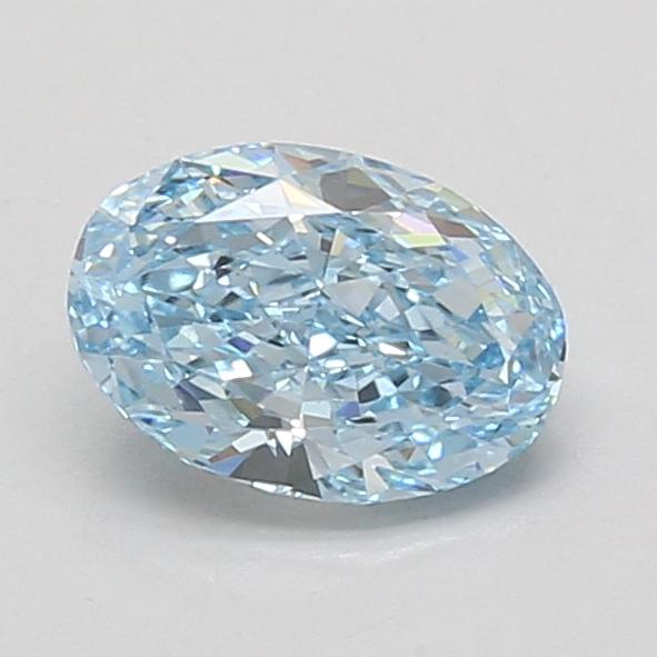1.06 Ct. Fancy Vivid Blue Oval Lab Grown Diamond