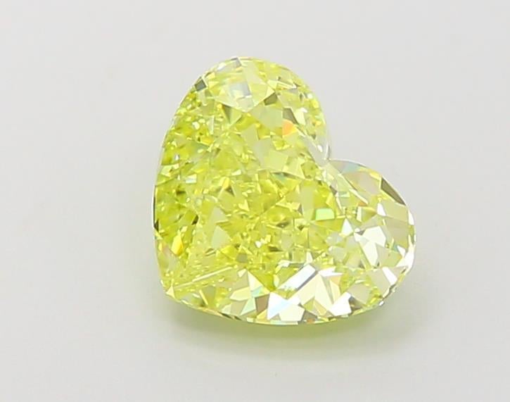 1.54 Ct. Fancy Vivid Yellow Heart Lab Grown Diamond