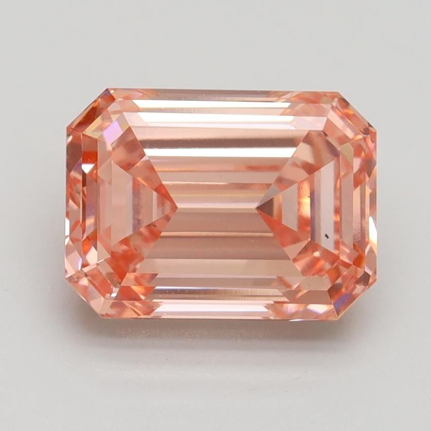 3.03 Ct. Fancy Intense Pink Emerald Lab Grown Diamond
