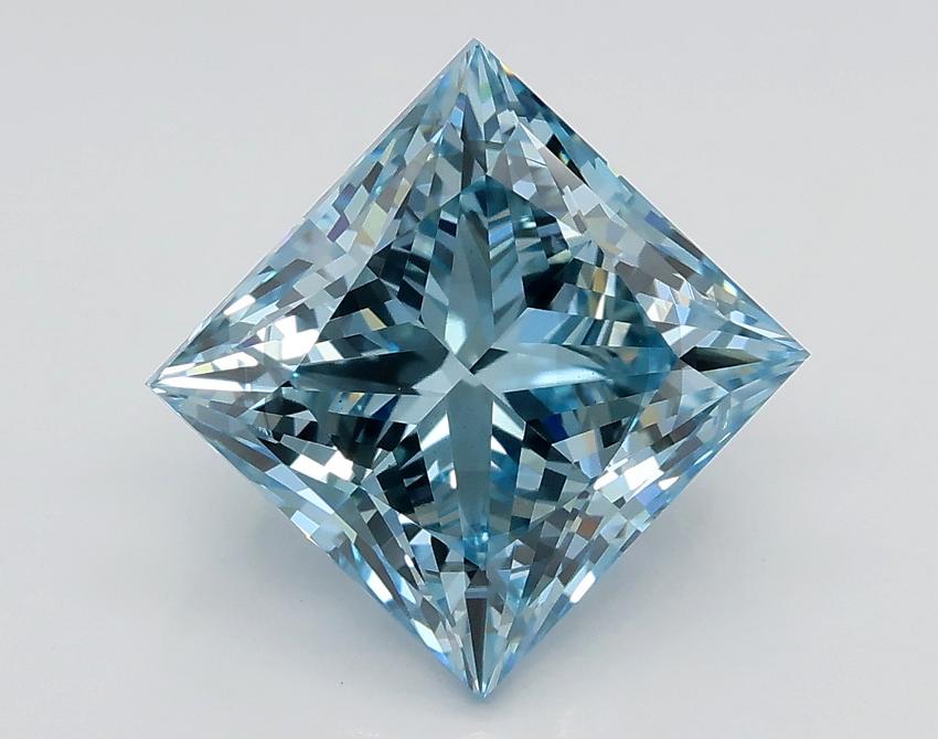 3.01 Ct. Fancy Blue Princess Lab Grown Diamond