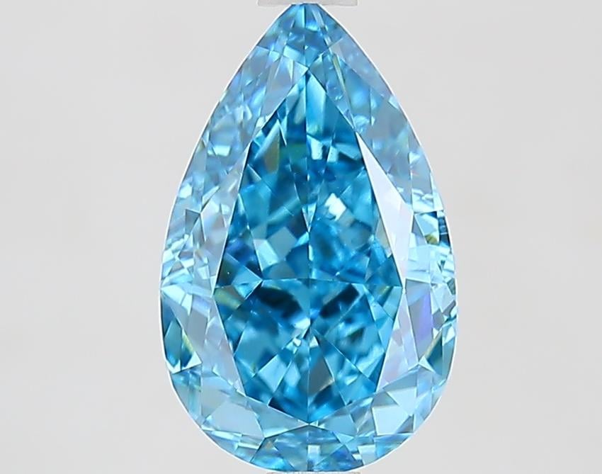 2.57 Ct. Fancy Blue Pear Lab Grown Diamond