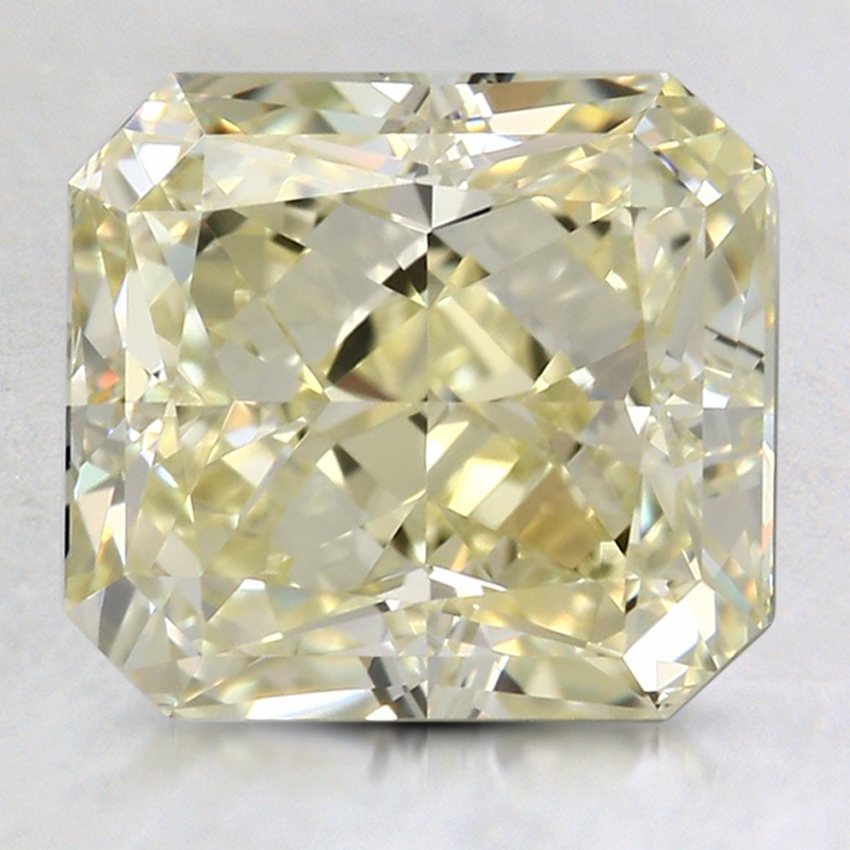 3.51 Ct. Fancy Light Yellow Radiant Colored Diamond