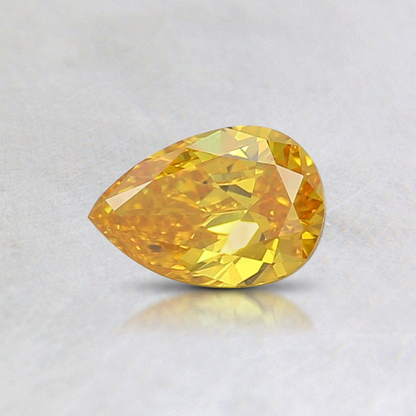 0.33 Ct. Fancy Vivid Orange-Yellow Pear Lab Grown Diamond