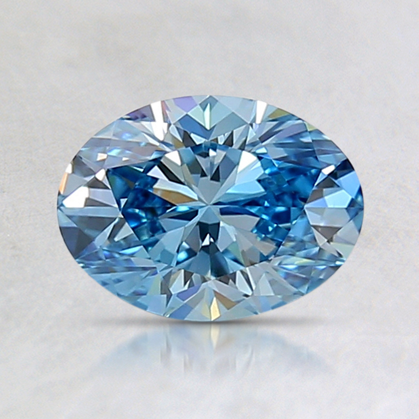 1.00 Ct. Fancy Vivid Blue Oval Lab Grown Diamond