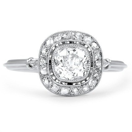 Art Deco Diamond Vintage Ring | Lumen | Brilliant Earth