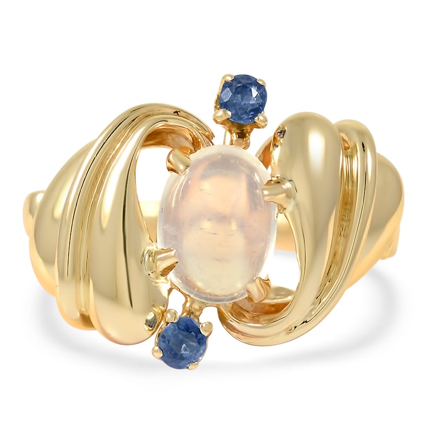 Retro Moonstone Cocktail Ring