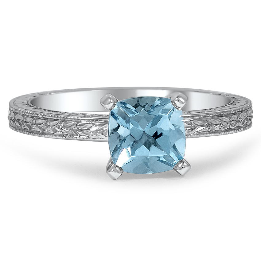 Art Deco Aquamarine Vintage Ring | Nilda | Brilliant Earth