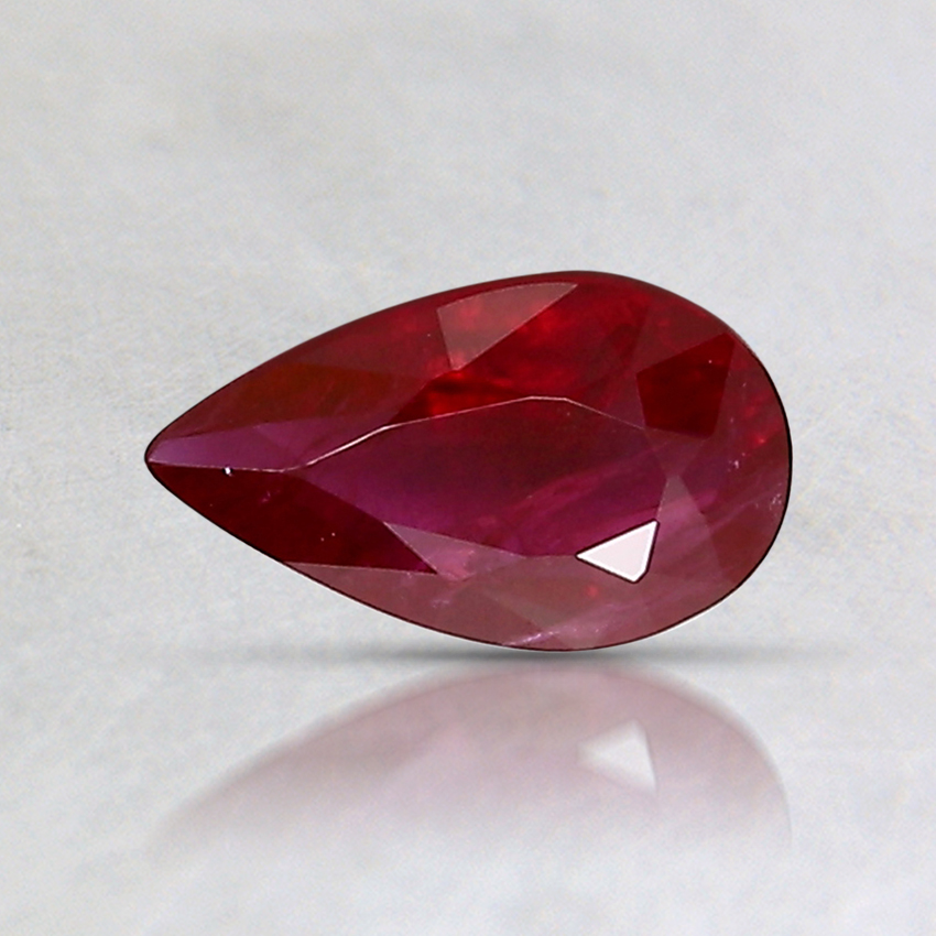 7x4.2mm Pear Greenland Ruby