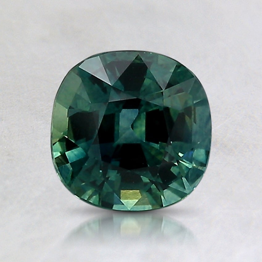 6.3x6.2mm Teal Cushion Montana Sapphire