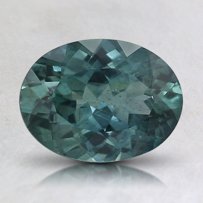 8.1x6.1mm Teal Oval Montana Sapphire