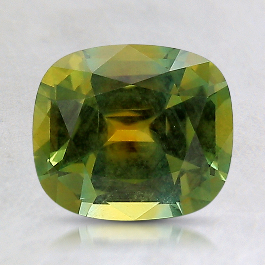 7.7x6.7mm Bi-Color Cushion Montana Sapphire