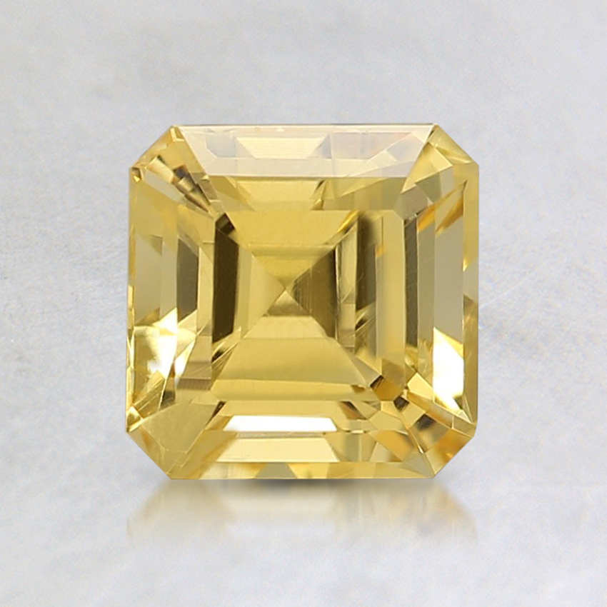 5.9mm Yellow Asscher Sapphire