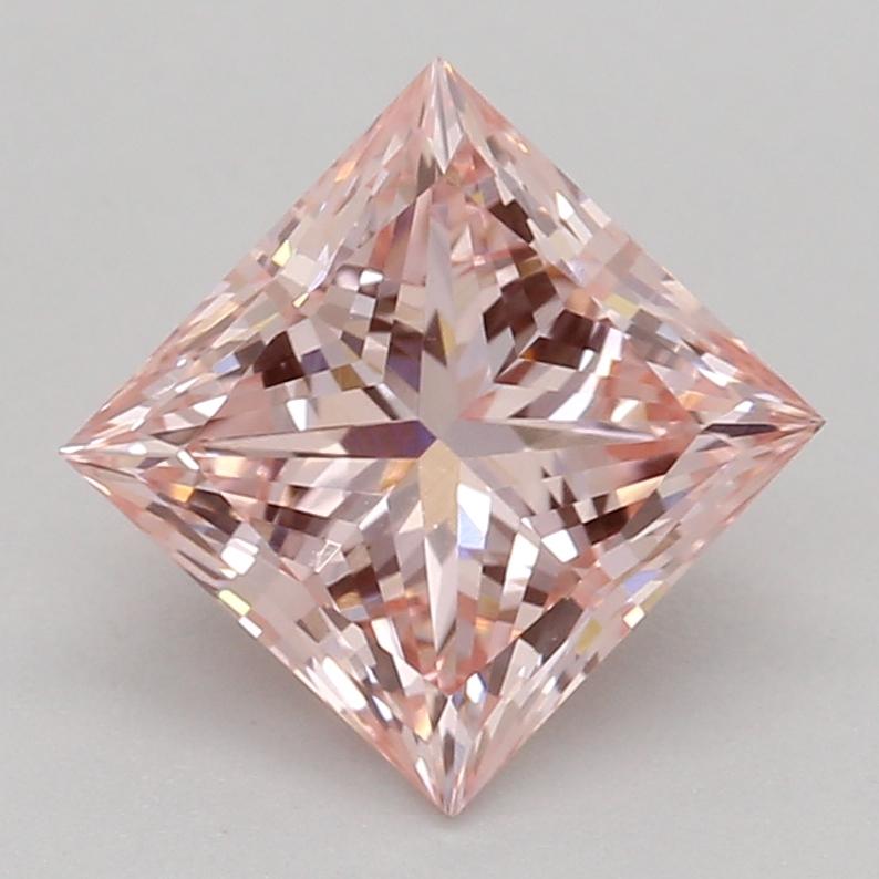 1.08 Ct. Fancy Intense Pink Princess Lab Grown Diamond
