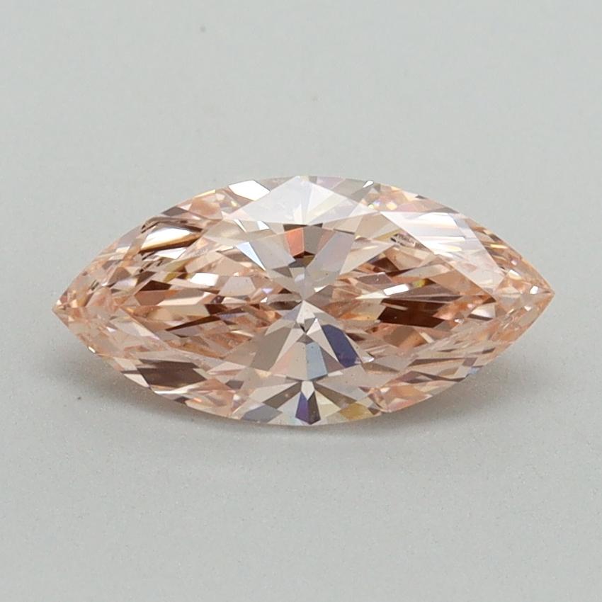 0.81 Ct. Fancy Vivid Pink Marquise Lab Grown Diamond
