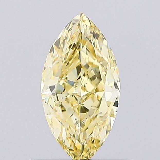 0.65 Ct. Fancy Intense Yellow Marquise Lab Grown Diamond