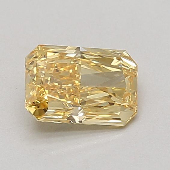 0.81 Ct. Fancy Vivid Yellow Radiant Lab Grown Diamond