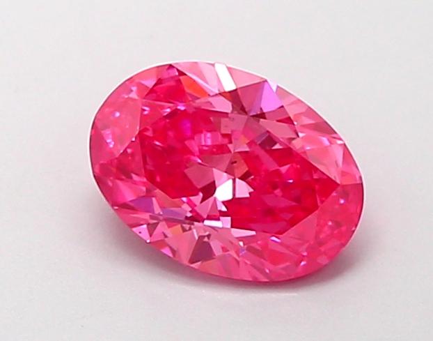 1.05 Ct. Fancy Vivid Pink Oval Lab Grown Diamond