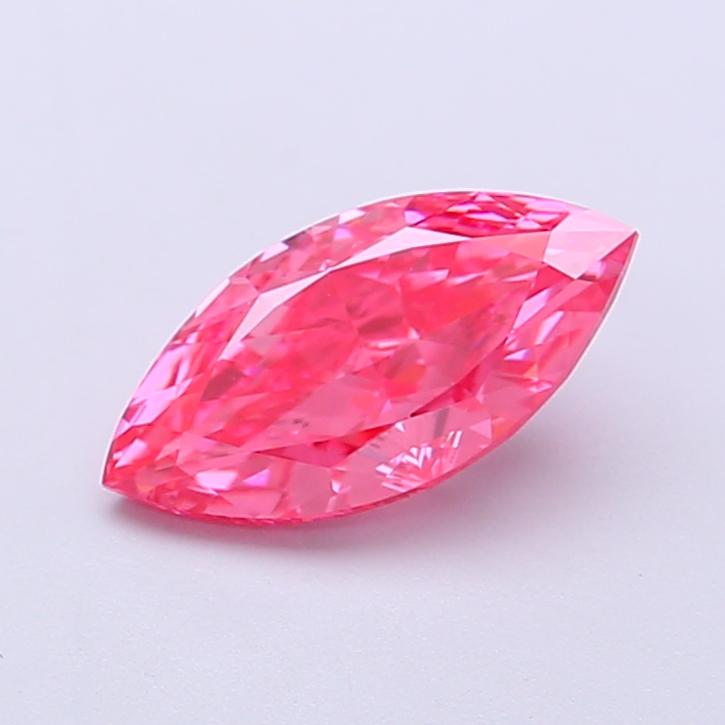 1.14 Ct. Fancy Vivid Pink Marquise Lab Grown Diamond