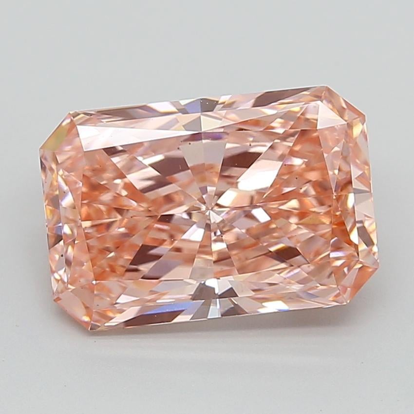 5.00 Ct. Fancy Vivid  Pink Radiant Lab Grown Diamond
