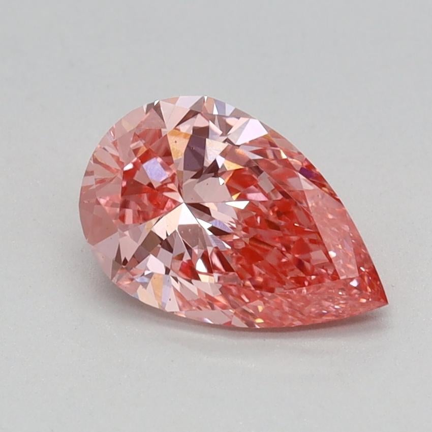 0.72 Ct. Fancy Vivid Pink Pear Lab Grown Diamond