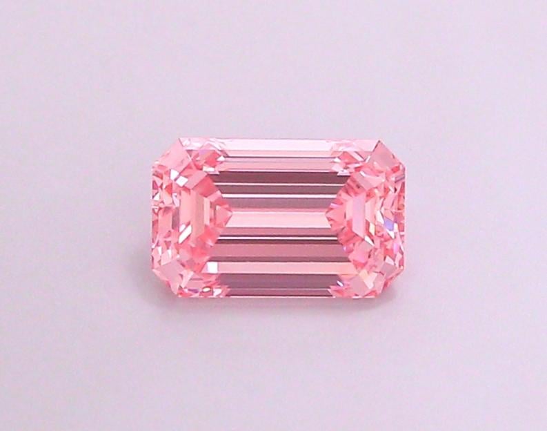 1.26 Ct. Fancy Vivid  Pink Emerald Lab Grown Diamond