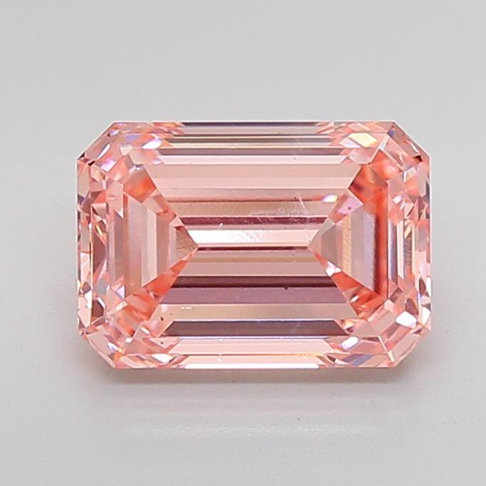 4.00 Ct. Fancy Intense Pink Emerald Lab Grown Diamond