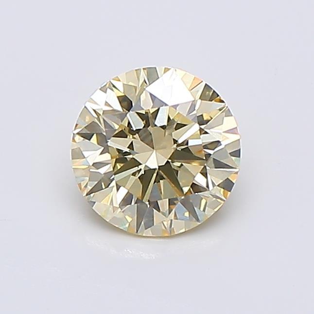 0.55 Ct. Fancy Yellow Round Lab Grown Diamond