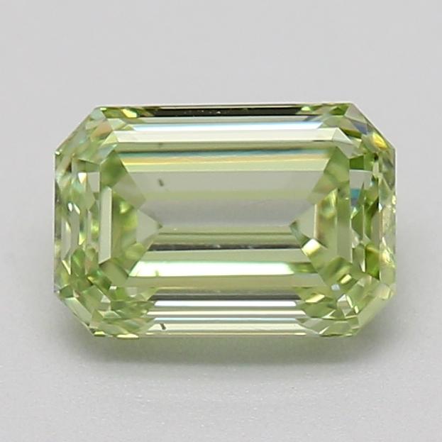 0.56 Ct. Fancy Intense  Green Emerald Lab Grown Diamond