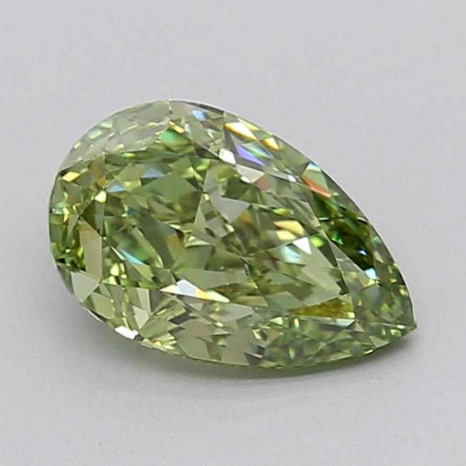 2.02 Ct. Fancy Vivid  Green Pear Lab Grown Diamond