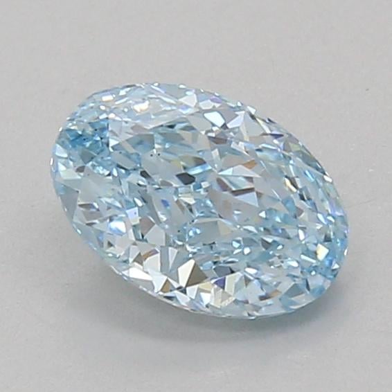 1.14 Ct. Fancy Vivid Blue Oval Lab Grown Diamond