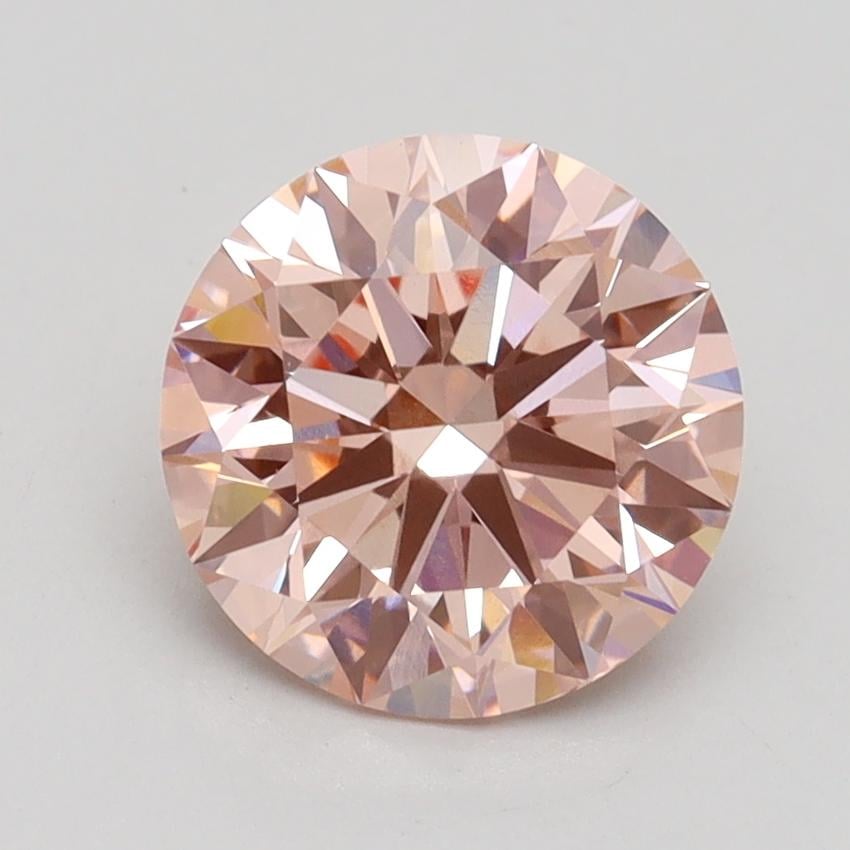2.01 Ct. Fancy Intense Pink Round Lab Grown Diamond