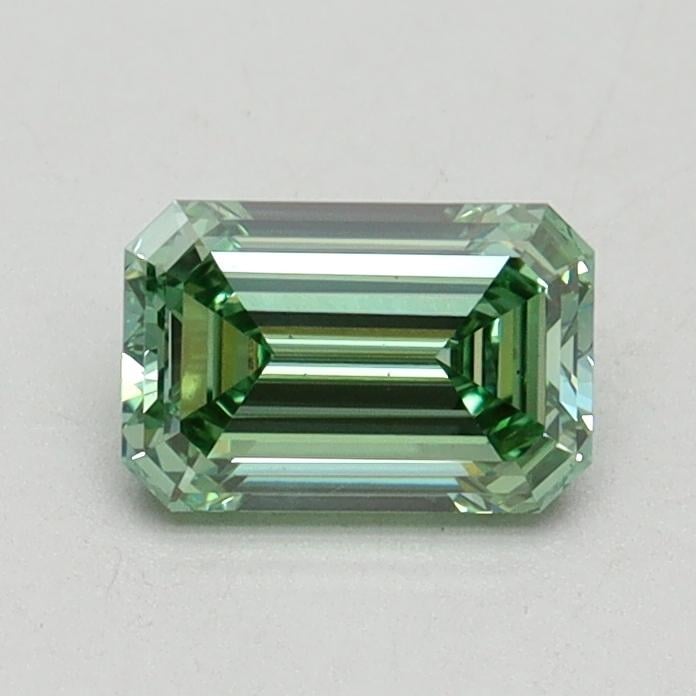 0.71 Ct. Fancy Intense Pacific Green Emerald Lab Grown Diamond