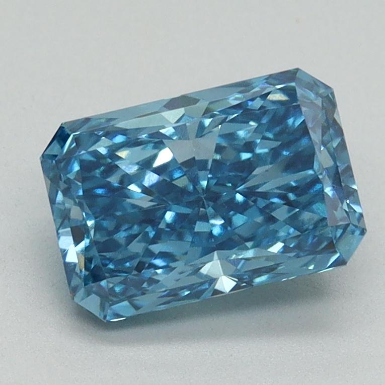 1.59 Ct. Fancy Vivid Blue Radiant Lab Grown Diamond