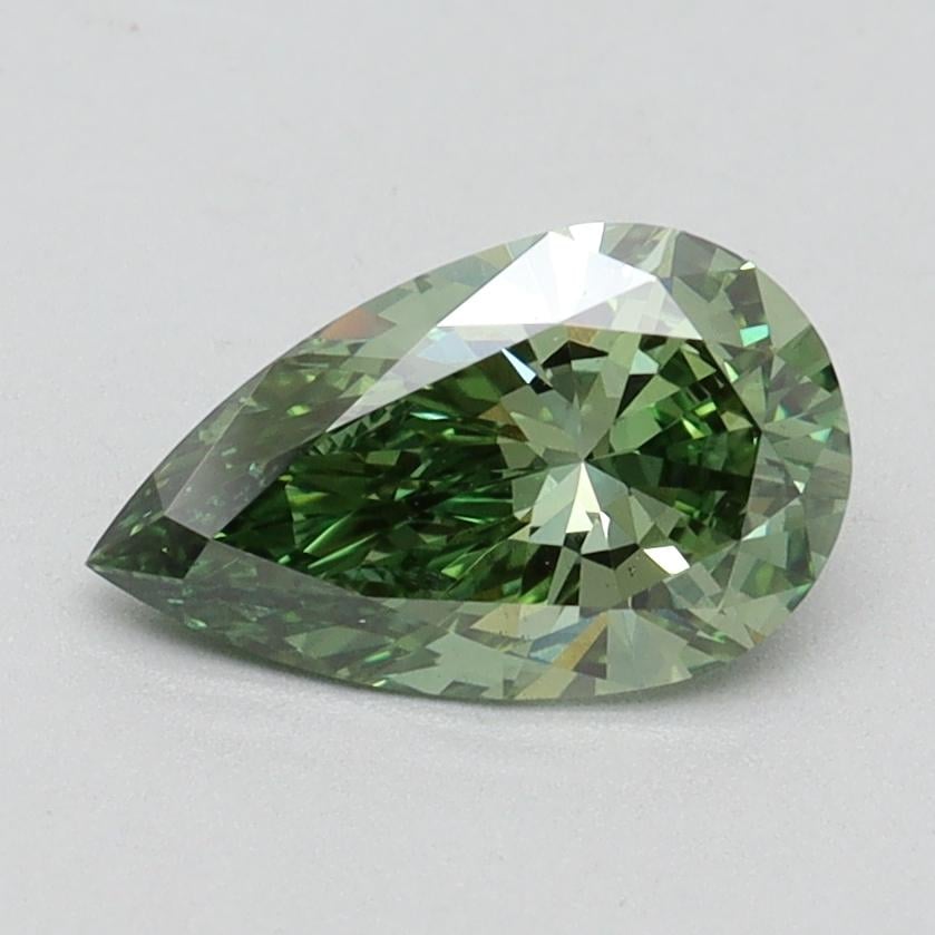 1.05 Ct. Fancy Intense Green Pear Lab Grown Diamond