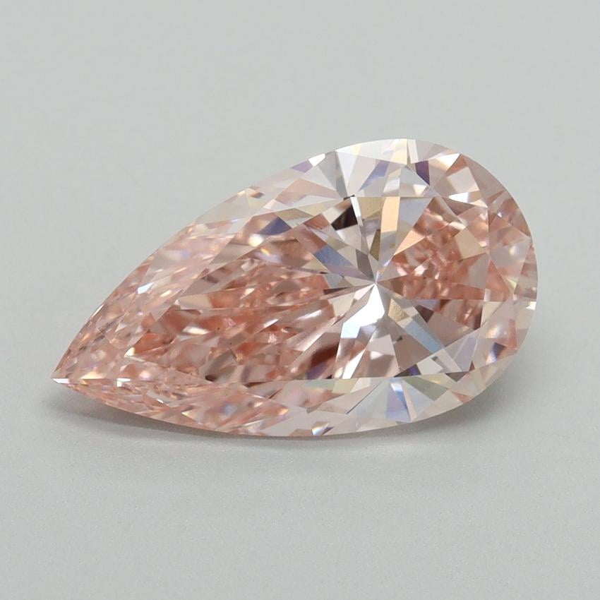 3.15 Ct. Fancy Vivid Pink Pear Lab Grown Diamond