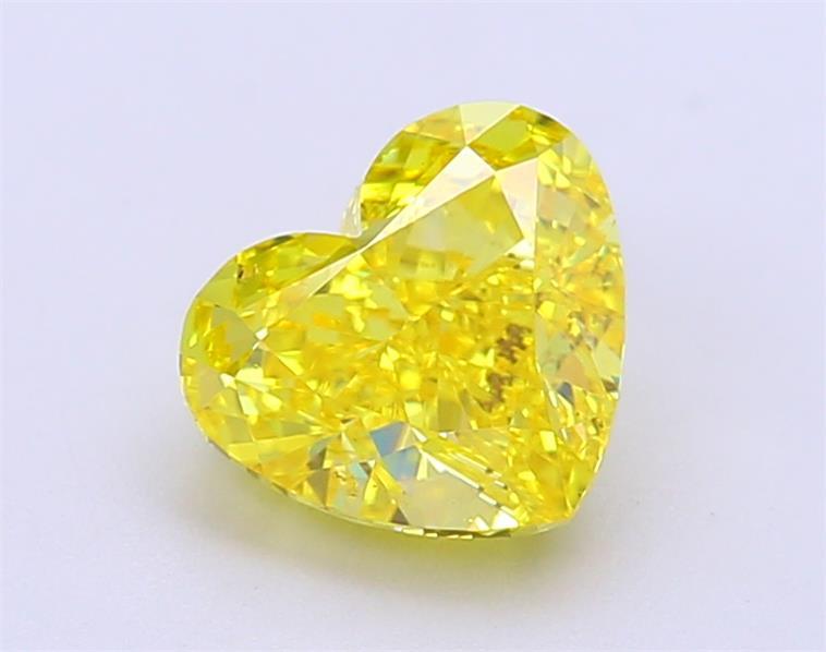 2.03 Ct. Fancy Vivid Yellow Heart Lab Grown Diamond